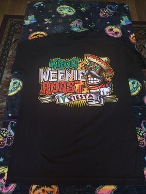 KROQ Weenie Roast Fiesta Graphic Black Tee - 2017
